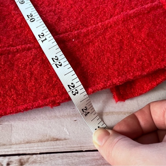 EUC Tahari Boiled Wool Zip Blazer in Orange size Small - Picture 10 of 10